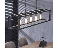 Deckenleuchte im Industry Style Metall Schwarz