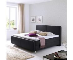 Boxspringbett in Schwarz Federkernmatratze
