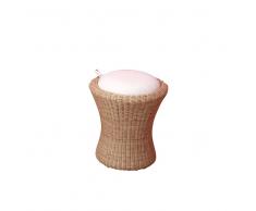 Rattan Hocker mit Stauraum Sitzkissen