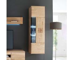 Design Hängevitrine aus Eiche Bianco 45 cm breit