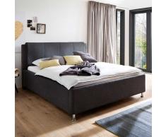 Ehebett in Anthrazit Bettkasten
