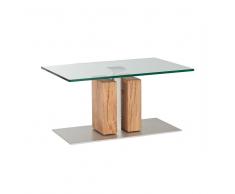 Couchtisch mit Glasplatte höhenverstellbar