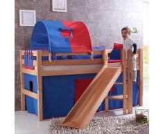 Hochbett mit Rutsche mit Rutsche