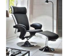 Design Relaxsessel in Schwarz Weiß modern (2-teilig)