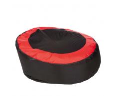 Bodenkissen in Schwarz Rot modern