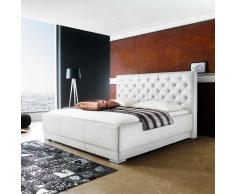 Komfortbett aus Kunstleder Weiß