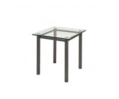 Ablagetisch aus Glas Metall