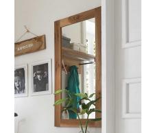 Garderobenspiegel aus Eiche Massivholz 50 cm breit