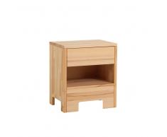 Massivholz Nachtkonsole für Boxspringbett Kernbuche