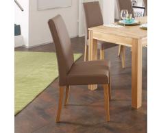 Polsterstuhl in Grau modern (2er Set)