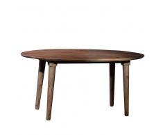 Esszimmertisch aus Sheesham Massivholz oval