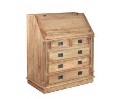 Massivholz Sekretär aus Teak Schubladen
