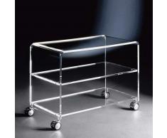 TV Rollwagen aus Acrylglas modern