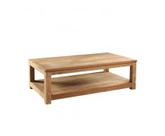 Wohnzimmer Couchtisch aus Teak Massivholz 120 cm