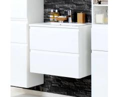 Hochglanz Waschtisch in Weiß modern