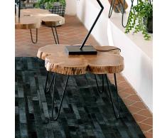 Design Beistelltisch mit Baumscheibe Akazie Massivholz