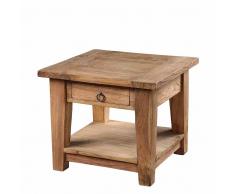 Couchtisch aus Teak Recyclingholz 50 cm hoch