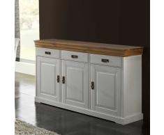 Wohnzimmer Sideboard in Weiß Braun