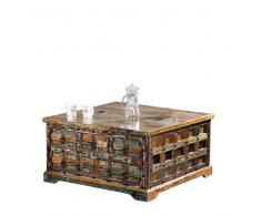 Truhentisch in Bunt lackiert Vintage Design