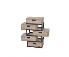 Schubladenkommode im Loft Style Holz Metall
