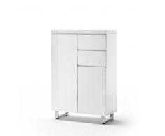 Schuhschrank in Weiß Hochglanz modern