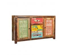 Design Sideboard im Loft Style Bunt