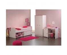 Kinderzimmer Set in Weiß Pink Blau online kaufen (3-teilig)