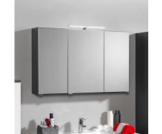 Bad Spiegelschrank mit 3D Effekt Anthrazit