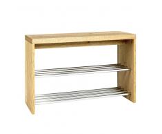 Garderobenbank mit 2 Schuhablagen 80 cm