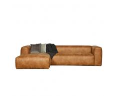 Eckcouch in Braun Recyclingleder