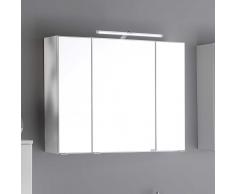 Bad Spiegelschrank in Weiß 3D Effekt