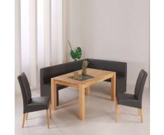 Essgruppe mit Eckbank Grau (4-teilig)
