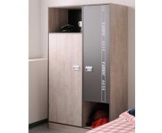 Kinderkleiderschrank mit Schriftzug 100 cm breit