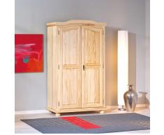 Landhaus Kleiderschrank aus Kiefer Massivholz Natur lackiert