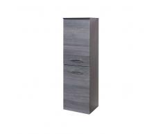 Badschrank in Eiche Rauchsilber modern