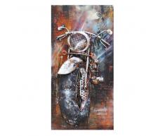 Deko Wandbild aus Metall Motorrad Motiv