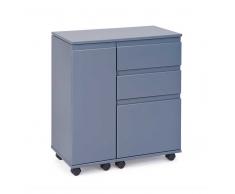 Schreibtisch Rollcontainer in Grau 120 cm breit