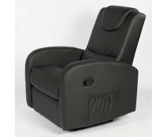 Relaxsessel in Schwarz Fußstütze