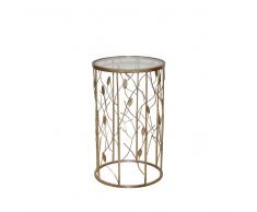 Blumensäule in Gold Glas Italienisches Design