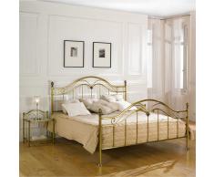 Metallbett in Messingfarben Landhaus