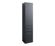 Bad Hochschrank in Anthrazit 180 cm hoch