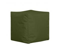 Outdoor Sitzsack als Würfel Dunkelgrün