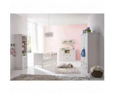 Babyzimmer in Weiß Kiefer massiv (5-teilig)