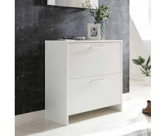 Schuhschrank mit 2 Klappen 90 cm breit