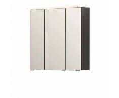 3D Spiegelschrank in Grau 60 cm