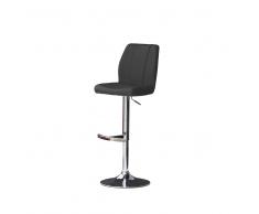 Barhocker in Schwarz Lehne