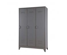 Schrank Spind aus Metall Grau