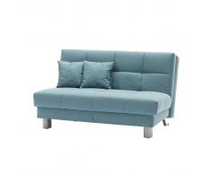 Schlafcouch in Blau Grün klappbar