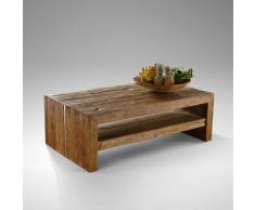 Massivholz Couchtisch aus Teak Altholz 140 cm