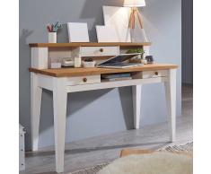 Massivholz Schreibtisch im Landhausstil 120 cm breit